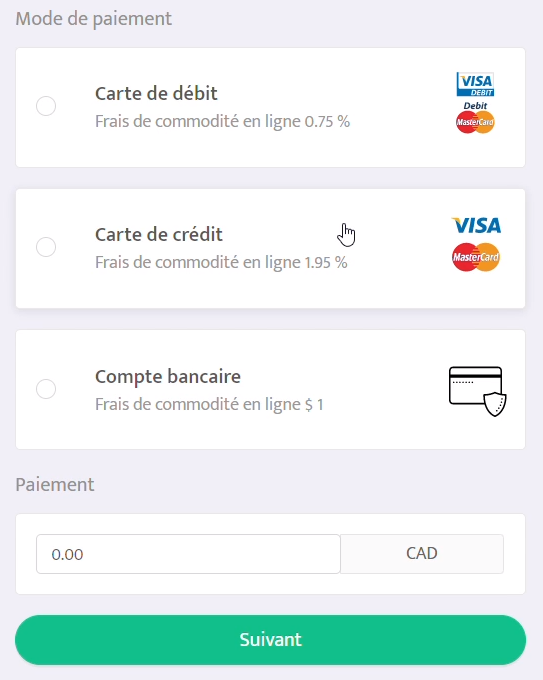 Paiements en ligne sur le portail locataire